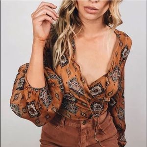Boho Chiffon Blouse 💛